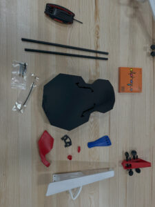 3D Printed parts for a violin for the CoCreate Project Music Fundraiser