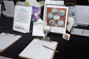 A selection of the auction items displayed at the Project Music annual gala hosted at CoCreate