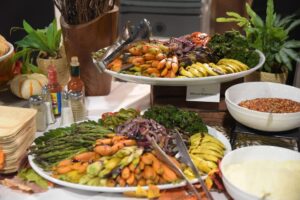 A selection of the food served at the Project Music annual gala hosted at CoCreate